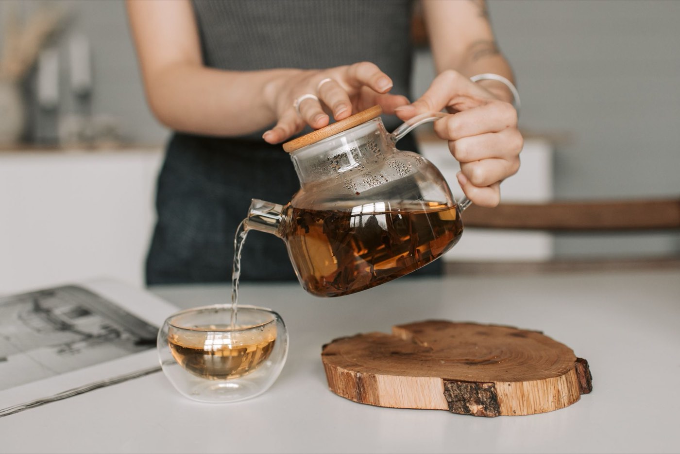 Infusions pour la digestion : menthe, gingembre, camomille